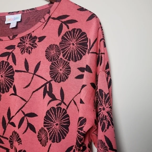 LULAROE Floral Printed Comfy Tunic Top - Picture 2 of 5